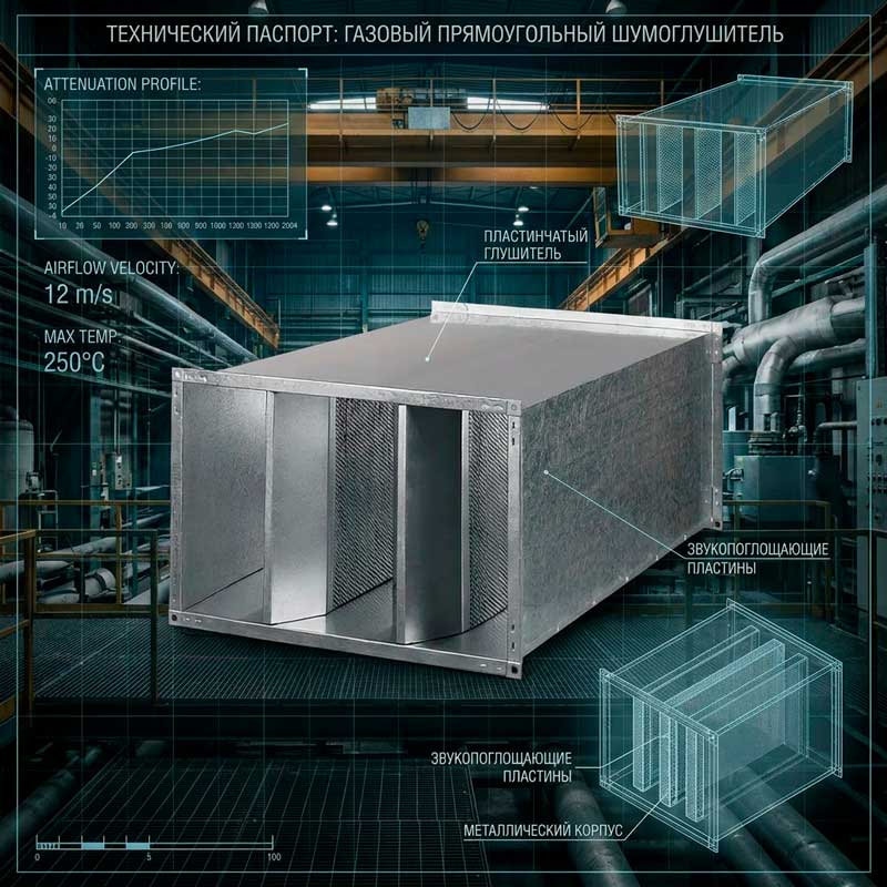 Промышленные шумоглушители